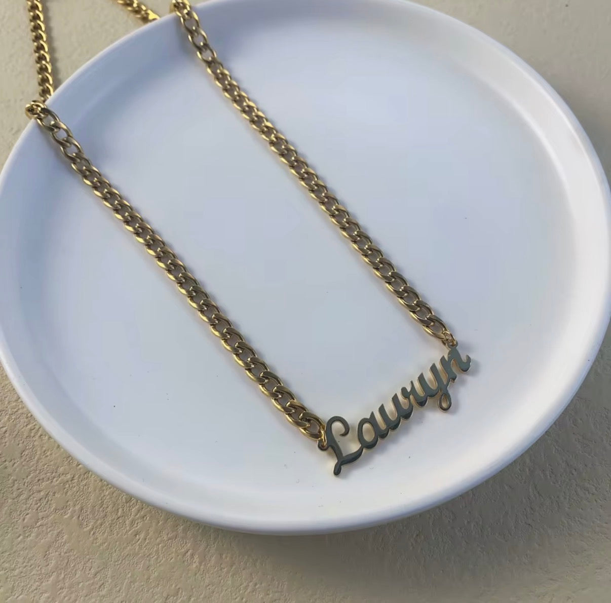 Cuban Chain Name Necklace