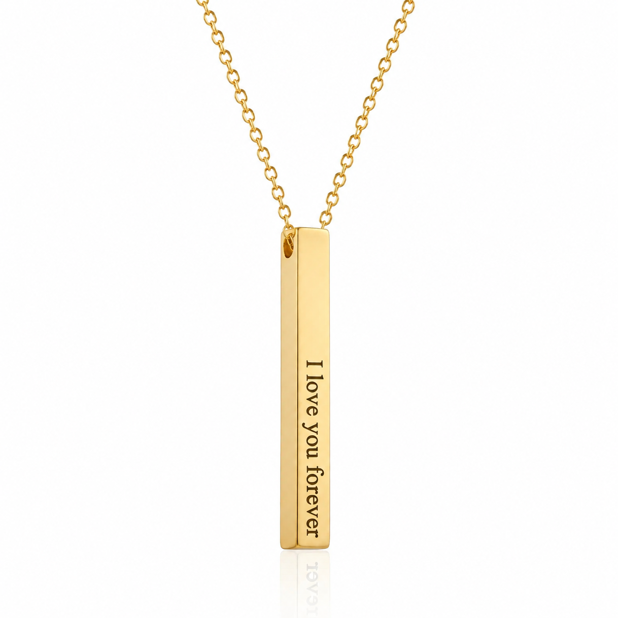 3D Bar Name Necklace