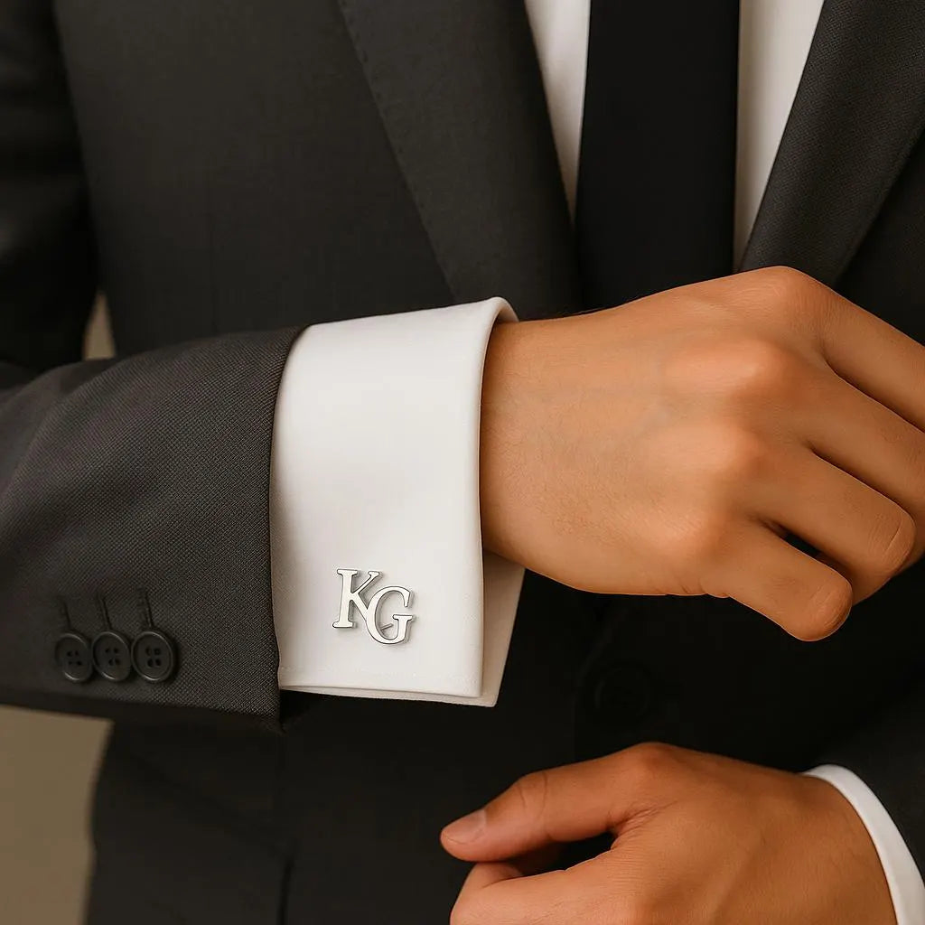 Manschettenknöpfe mit personalisiertem Monogramm