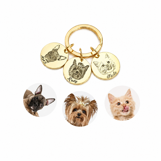 Pet Portrait Keychain