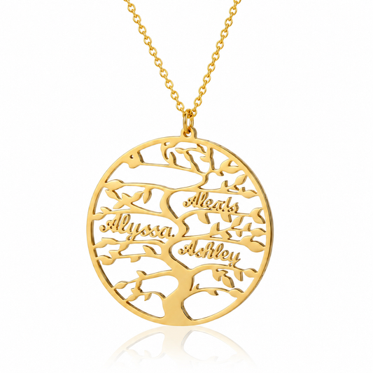 Tree of Life Family Name Necklace