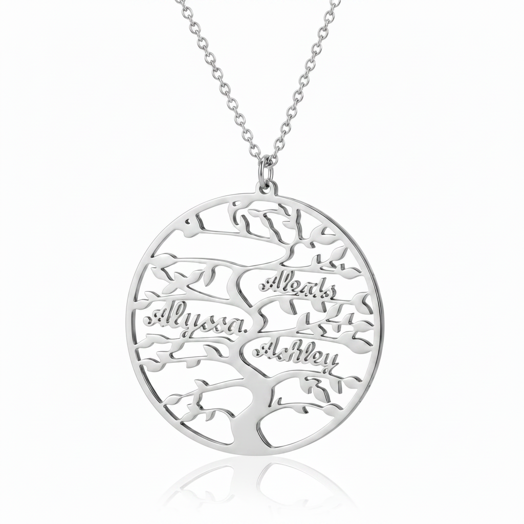 Tree of Life Family Name Necklace