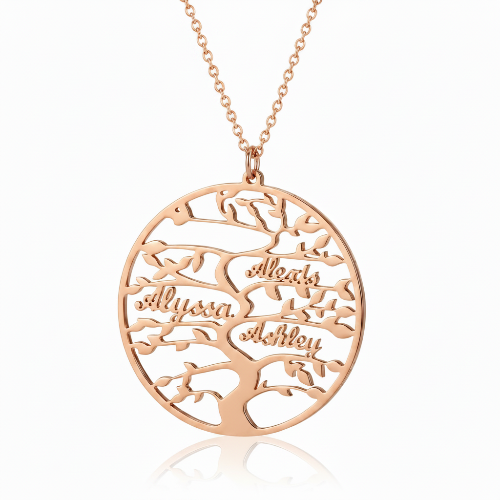 Tree of Life Family Name Necklace