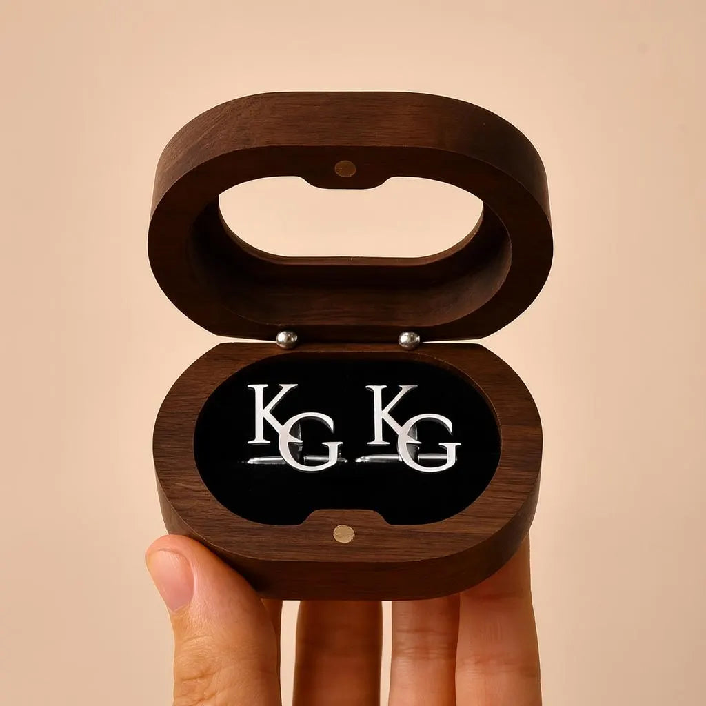 Manschettenknöpfe mit personalisiertem Monogramm