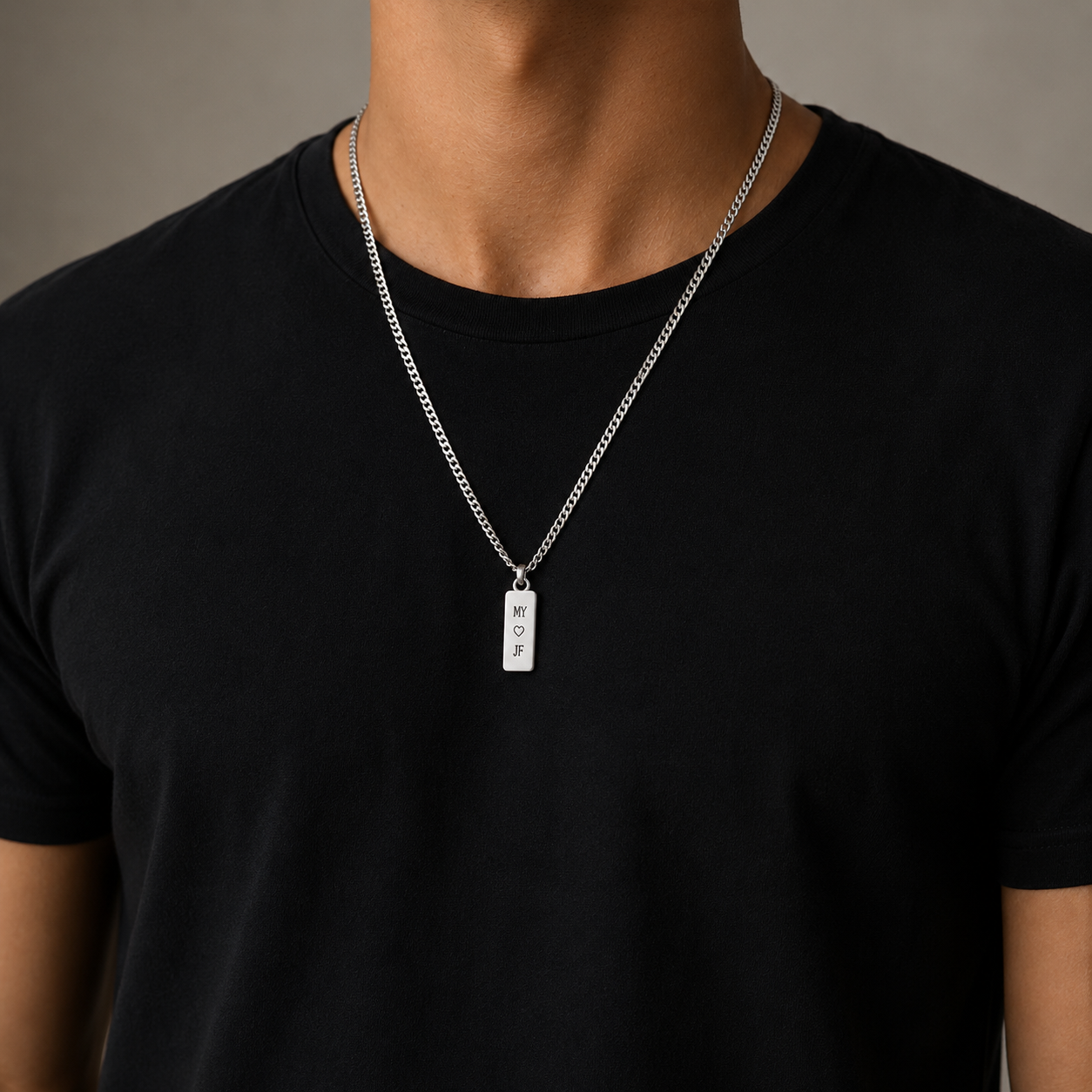 Bar Name Necklace - MEN