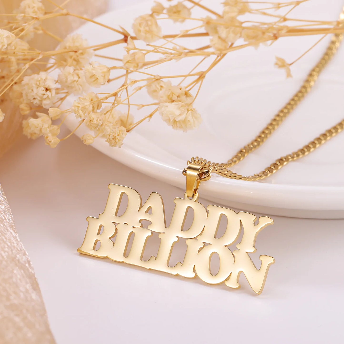 Statement Hip Hop Name Necklace