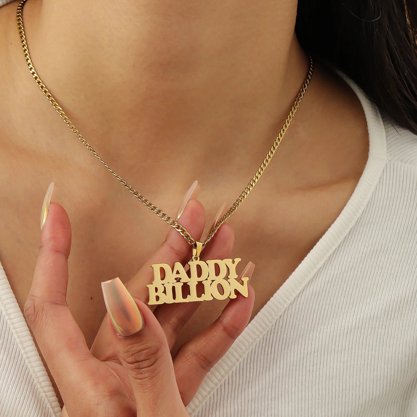 Statement Hip Hop Name Necklace