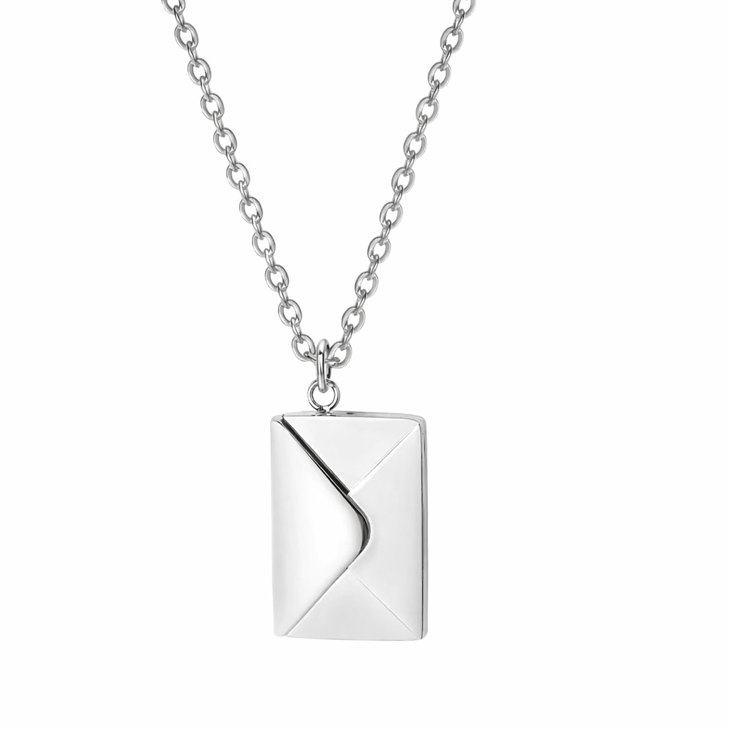 Personalised Secret Letter Envelope Necklace