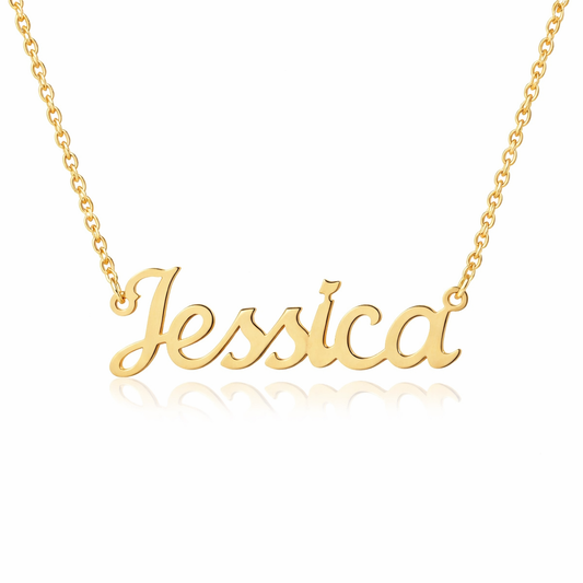 Classic Name Necklace - Cable Link Chain