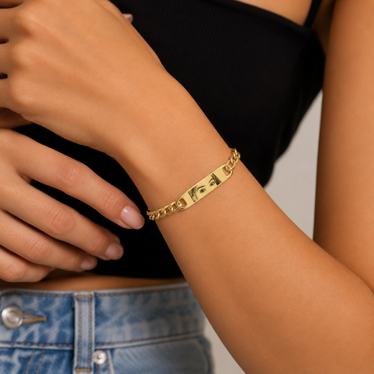 Personalised Eyes Photo Bracelet
