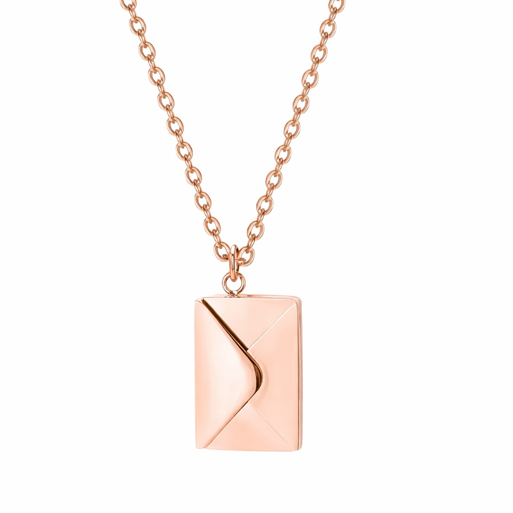 Personalised Secret Letter Envelope Necklace