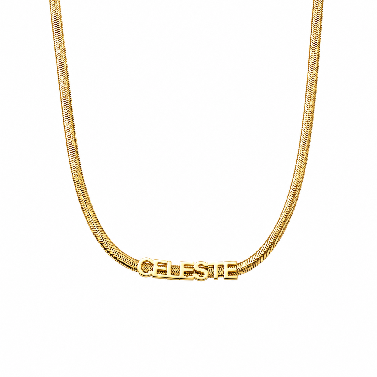 Snake Chain Name Necklace