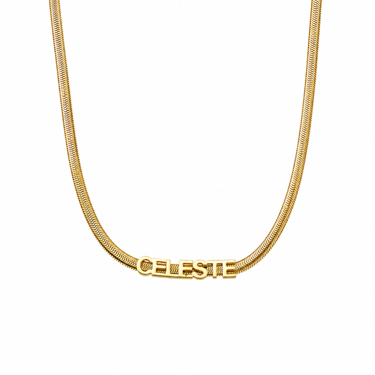 Snake Chain Name Necklace
