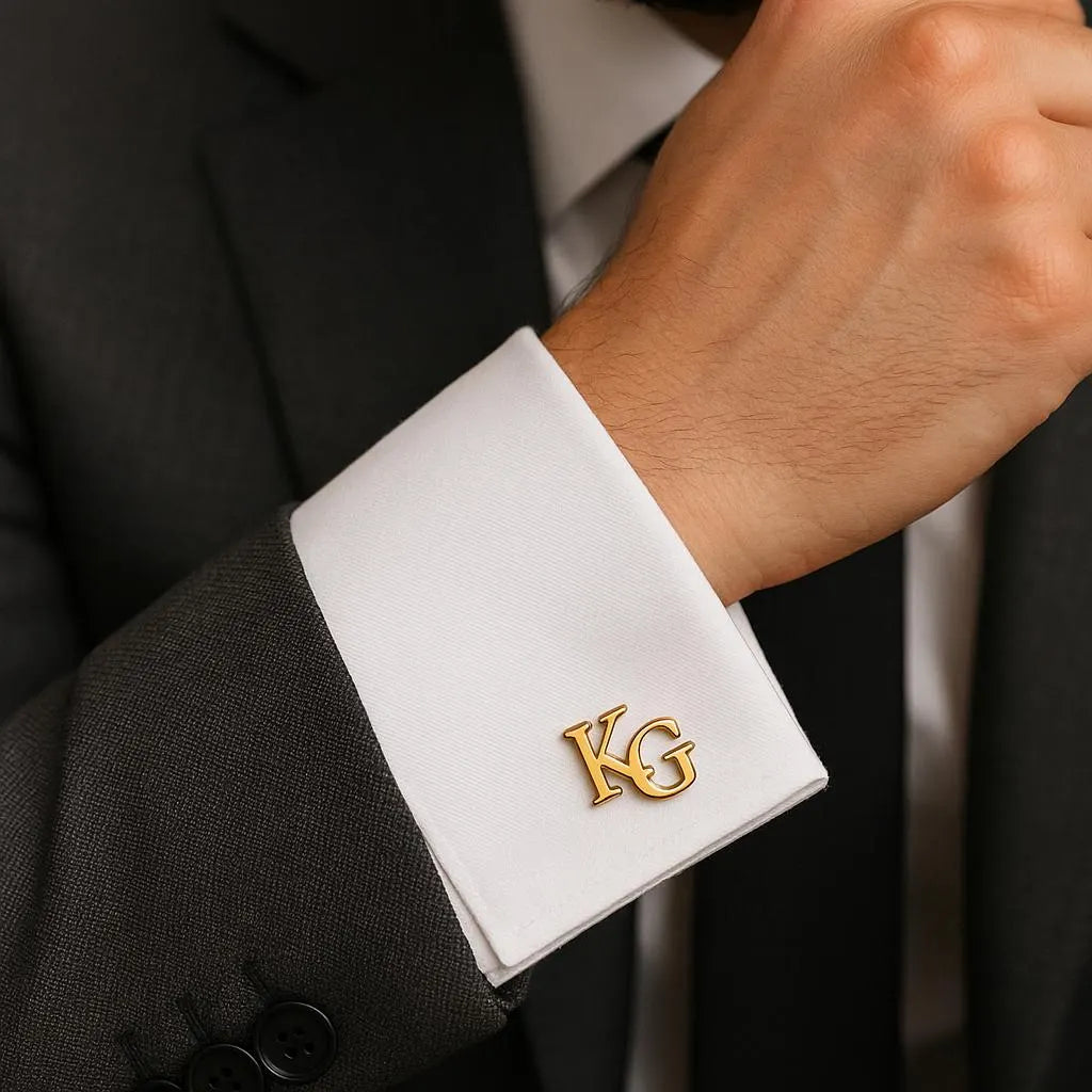 Manschettenknöpfe mit personalisiertem Monogramm