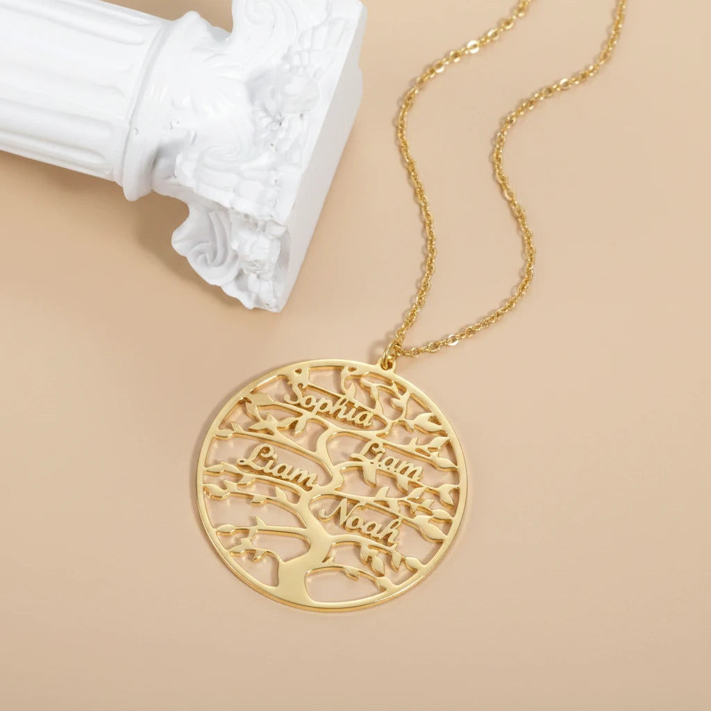 Tree of Life Family Name Necklace