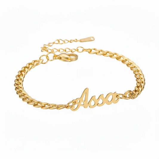 Cuban Chain Name Bracelet