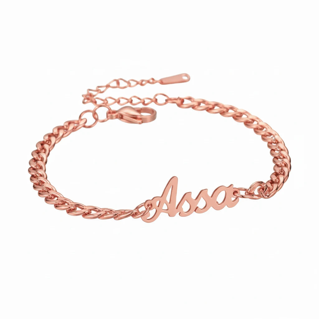 Cuban Chain Name Bracelet