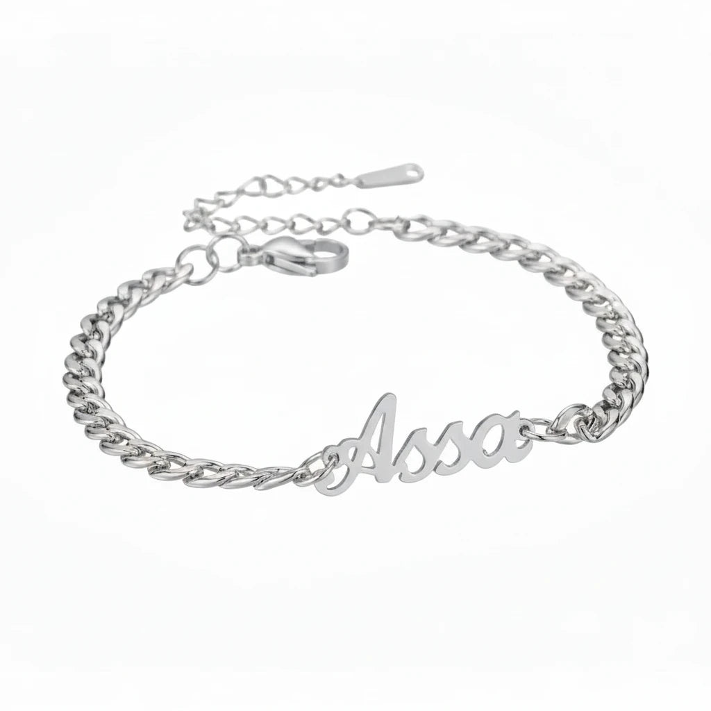 Cuban Chain Name Bracelet