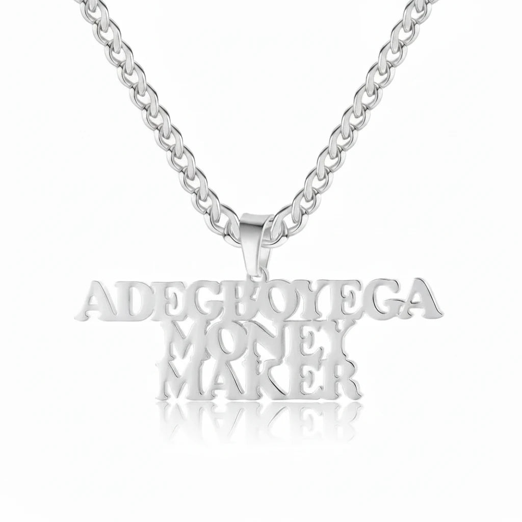 Statement Hip Hop Name Necklace