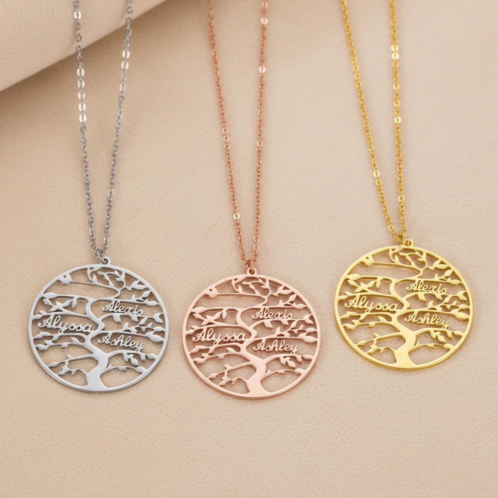 Tree of Life Family Name Necklace