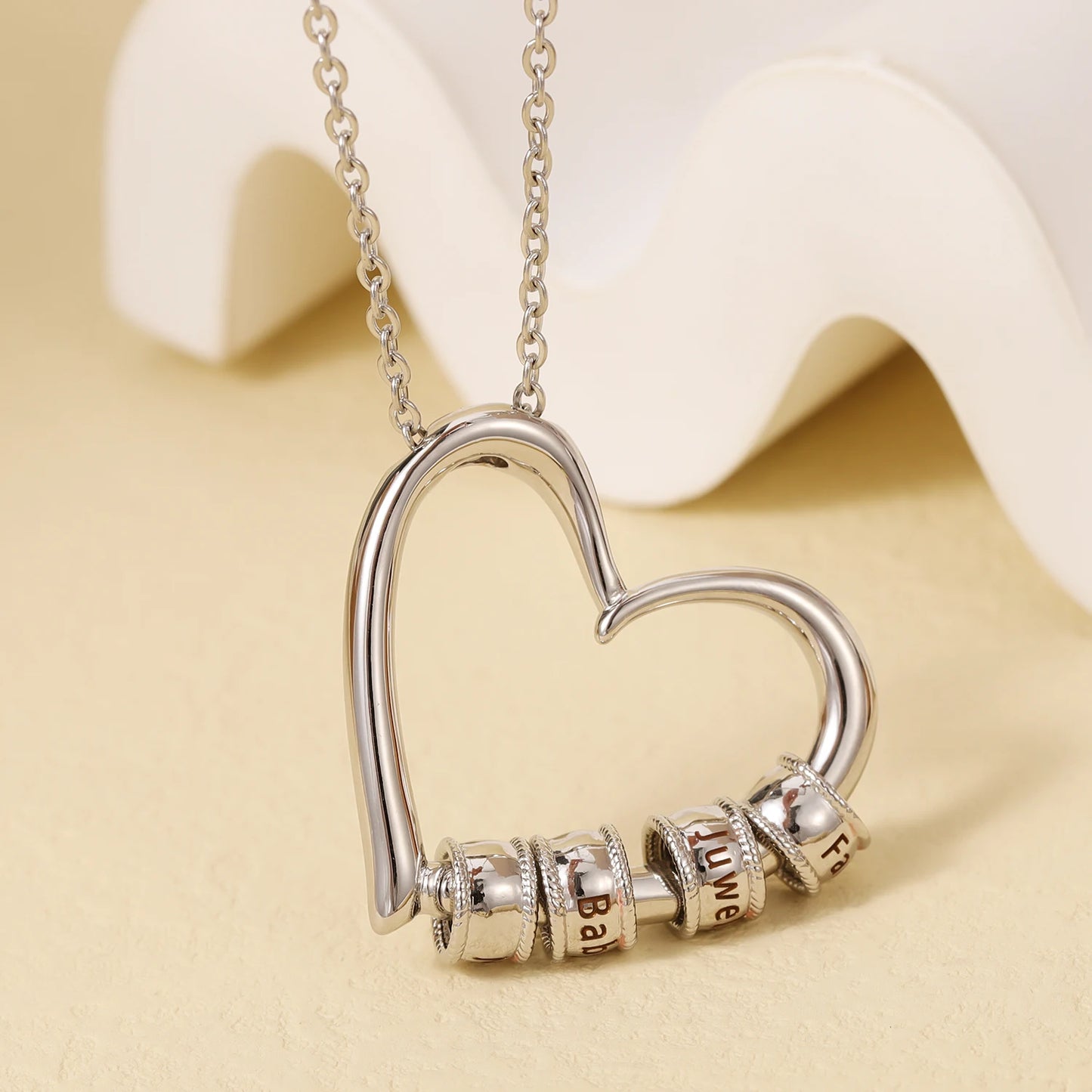 Family Heart Name Necklace
