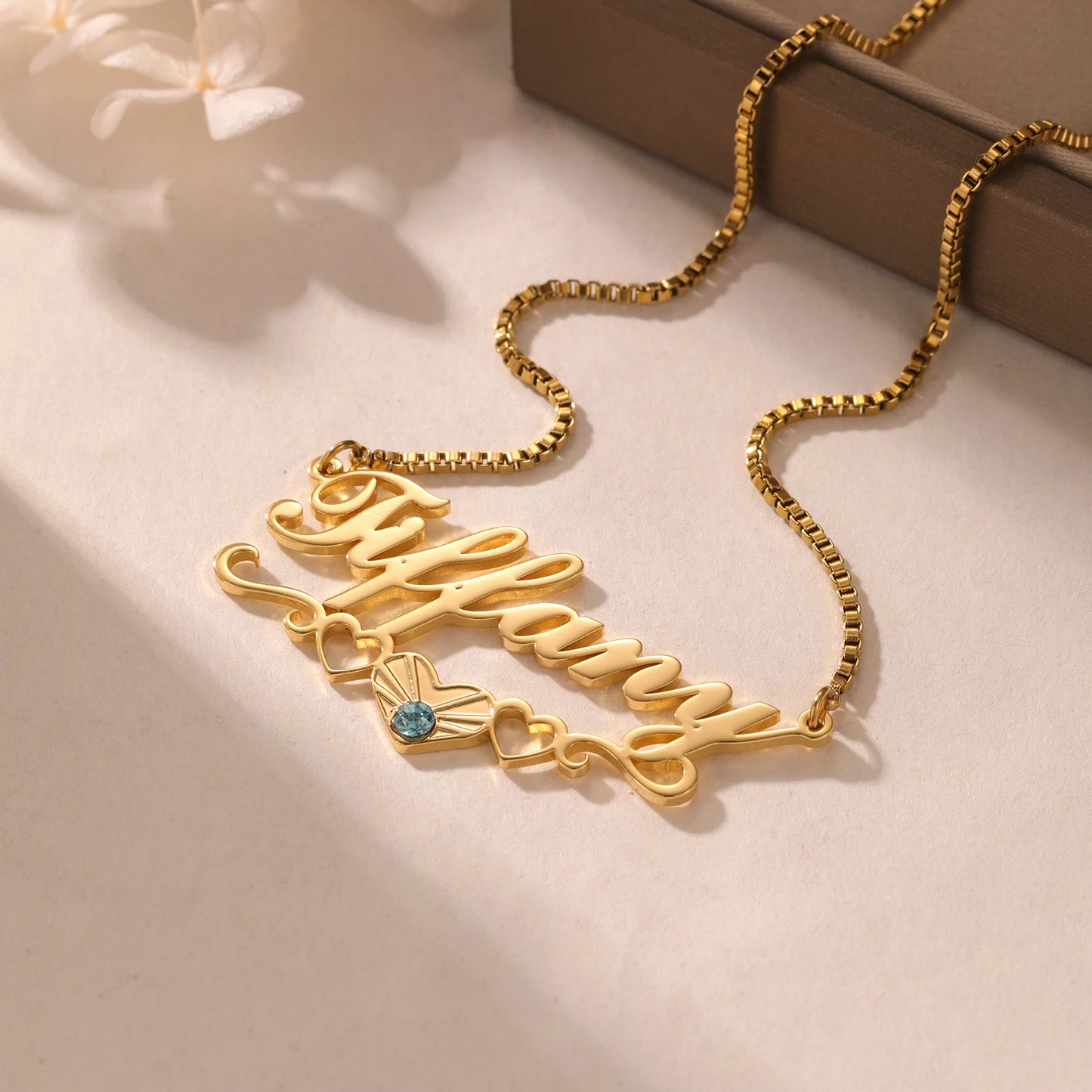 Arch of Love Birthstone Name Necklace
