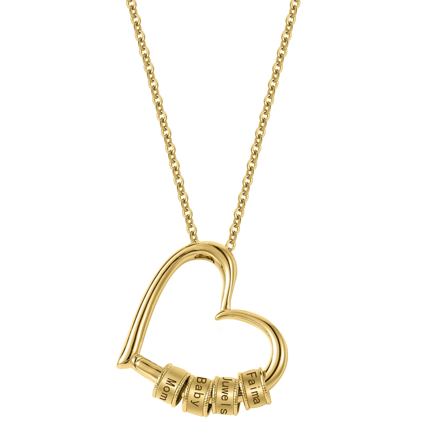 Family Heart Name Necklace