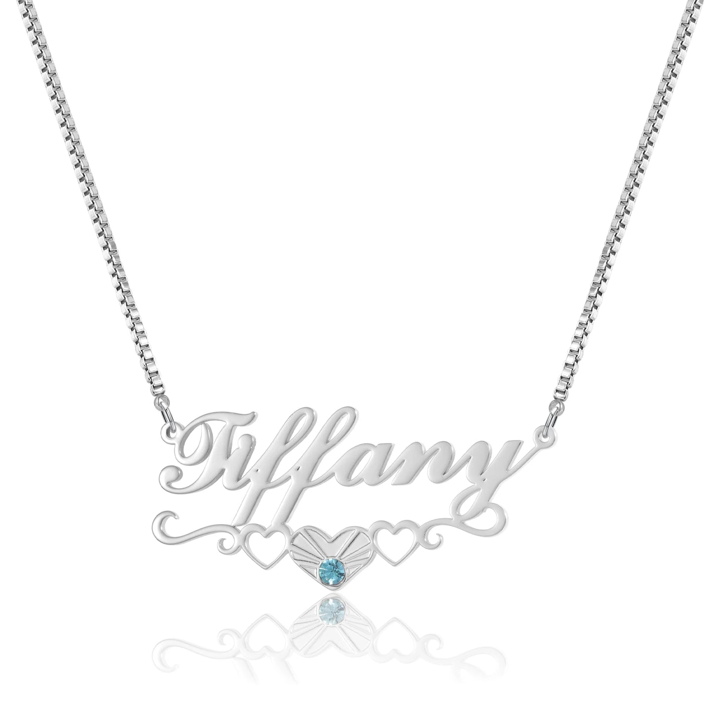 Arch of Love Birthstone Name Necklace