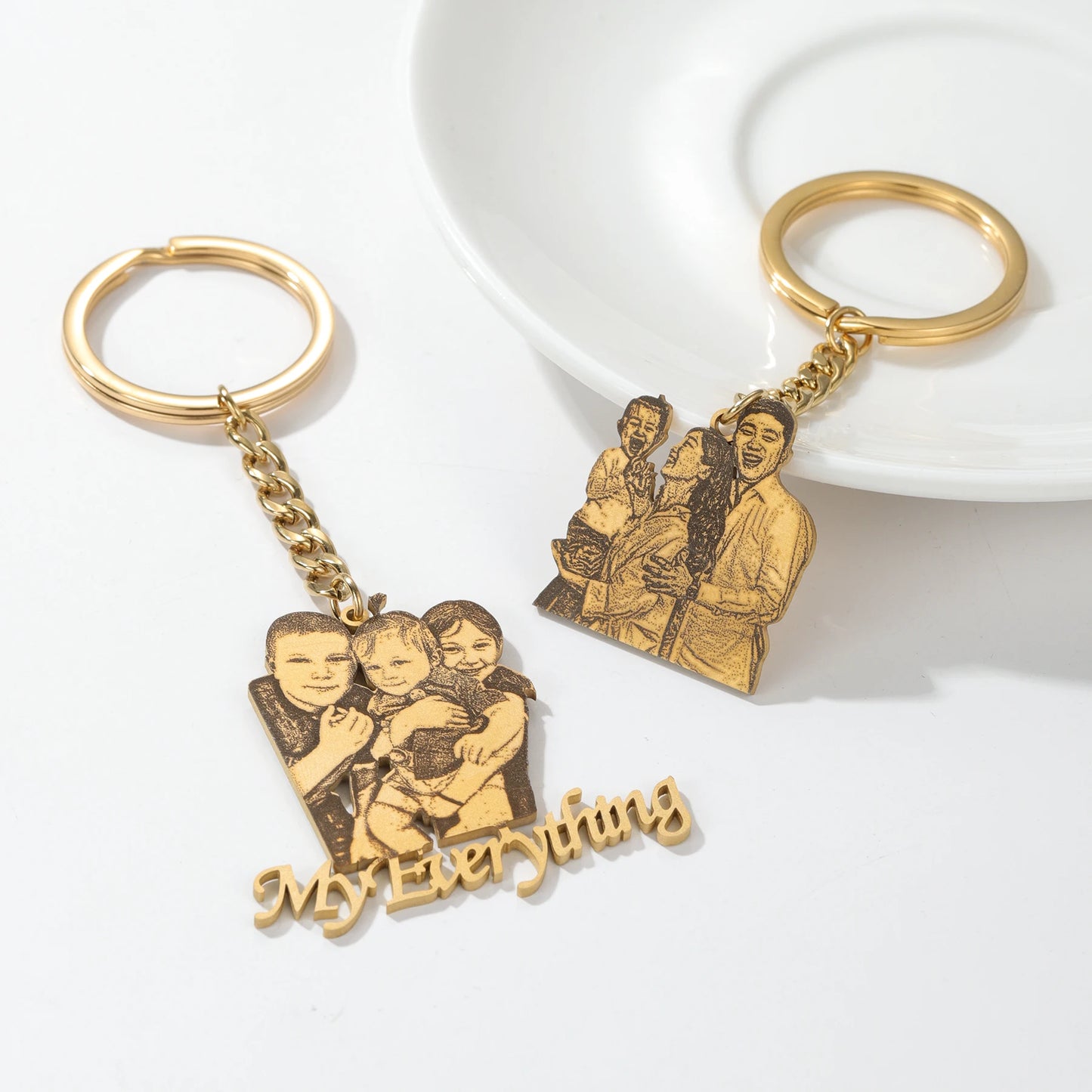 Family Portrait Keychain