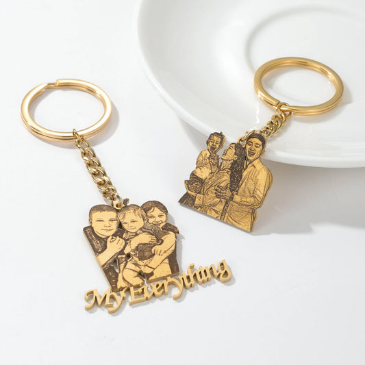 Family Portrait Keychain