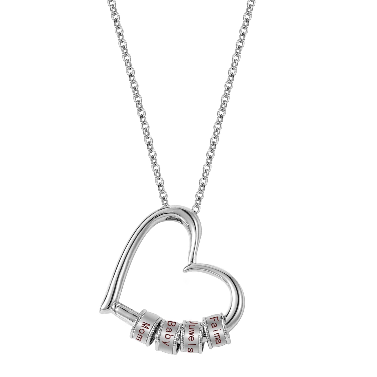 Family Heart Name Necklace
