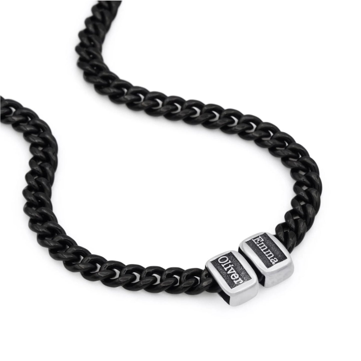 Curb Chain Multi Name Necklace - MEN