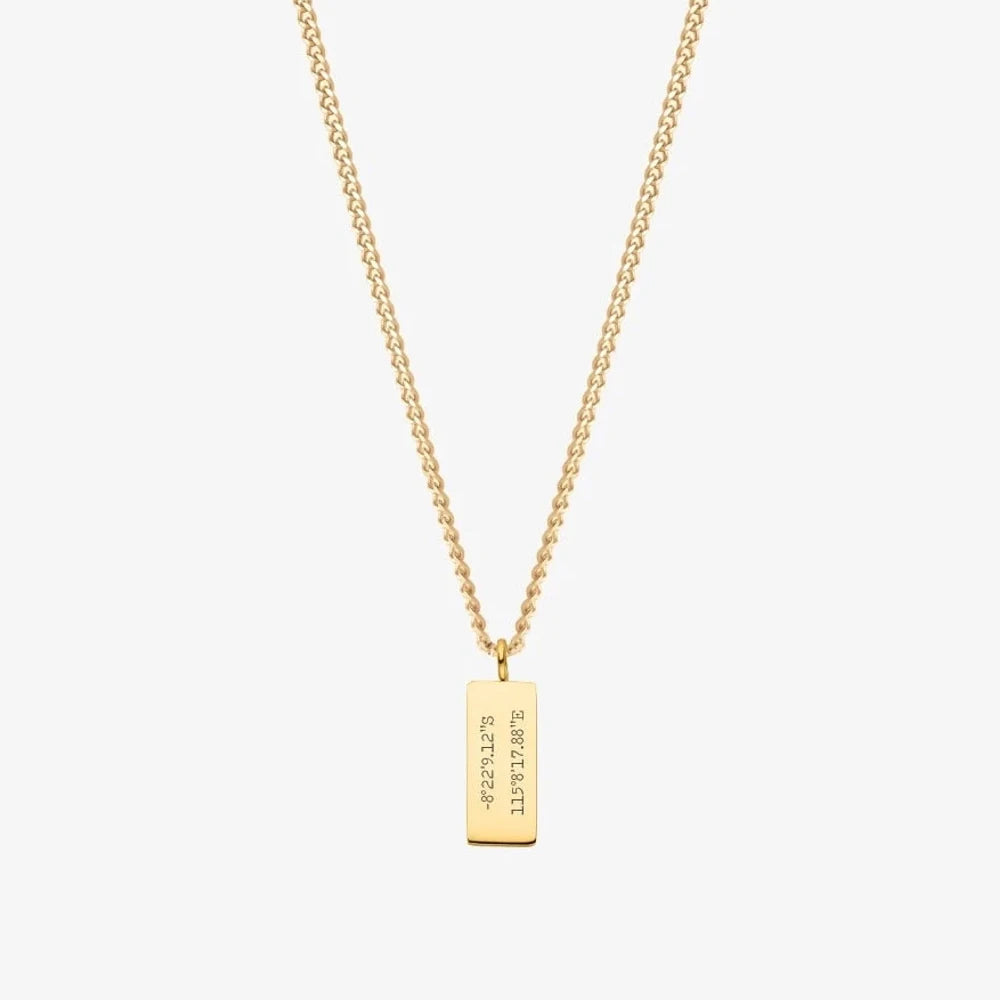 Bar Name Necklace - MEN
