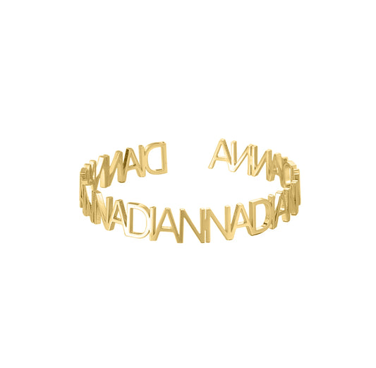 Looped Name Bangle