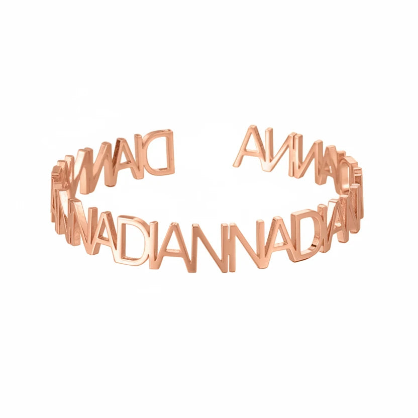 Looped Name Bangle