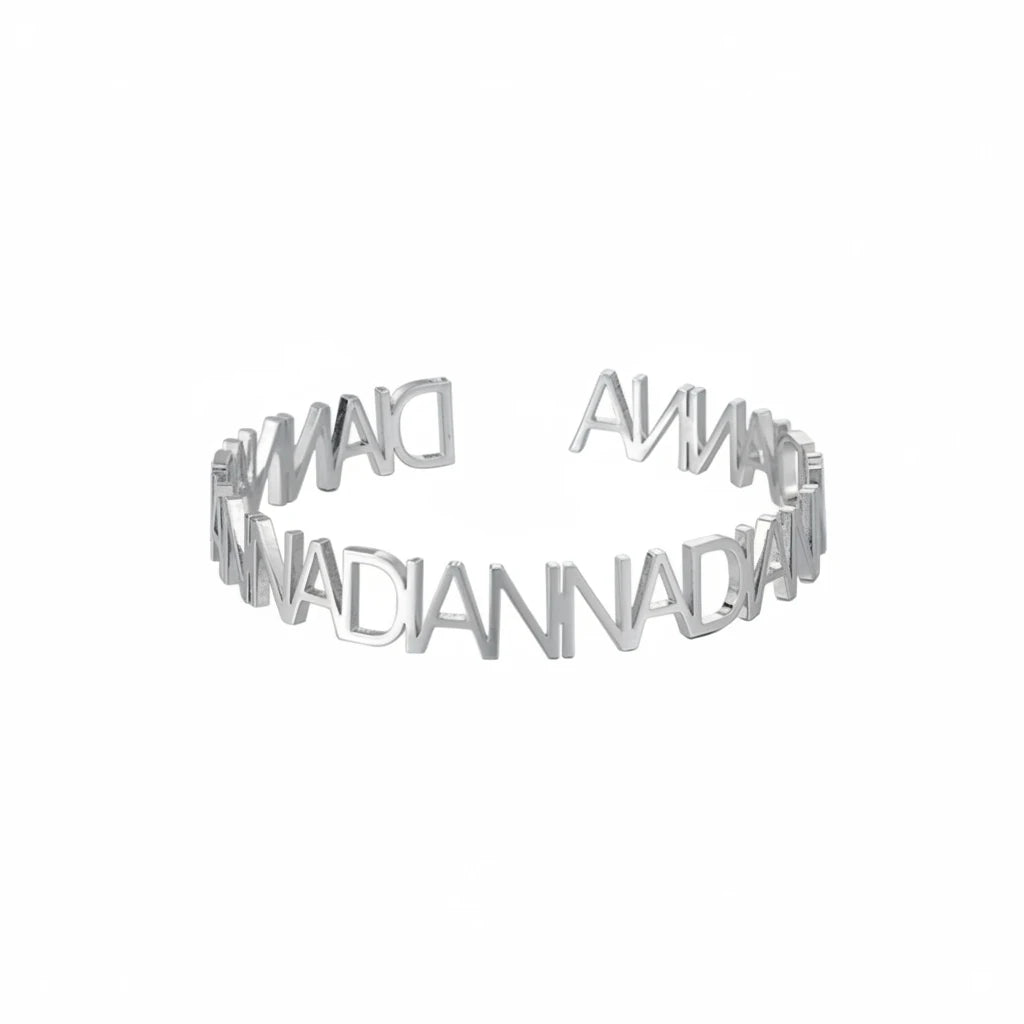 Looped Name Bangle