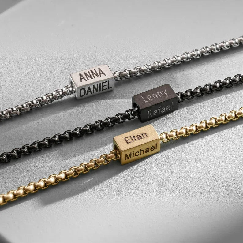 Bar Name Bracelet - MEN