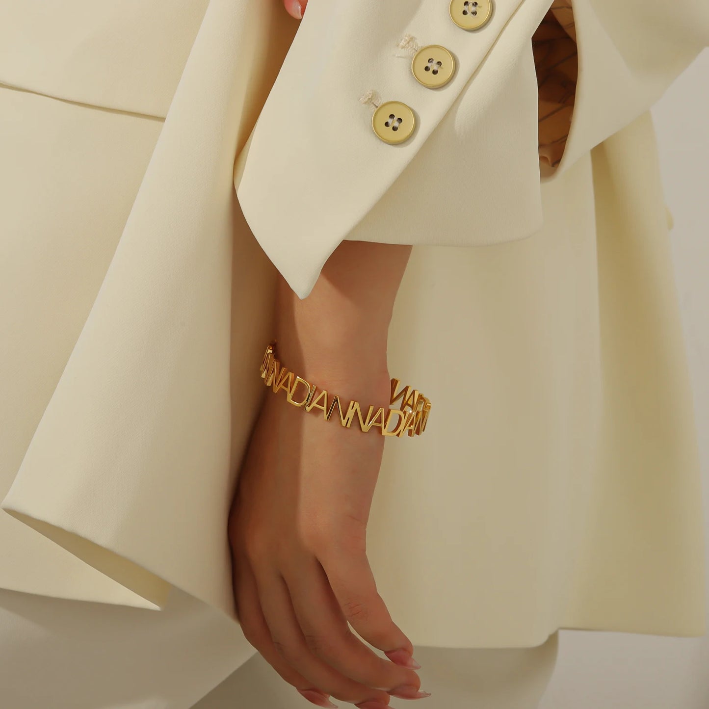 Looped Name Bangle