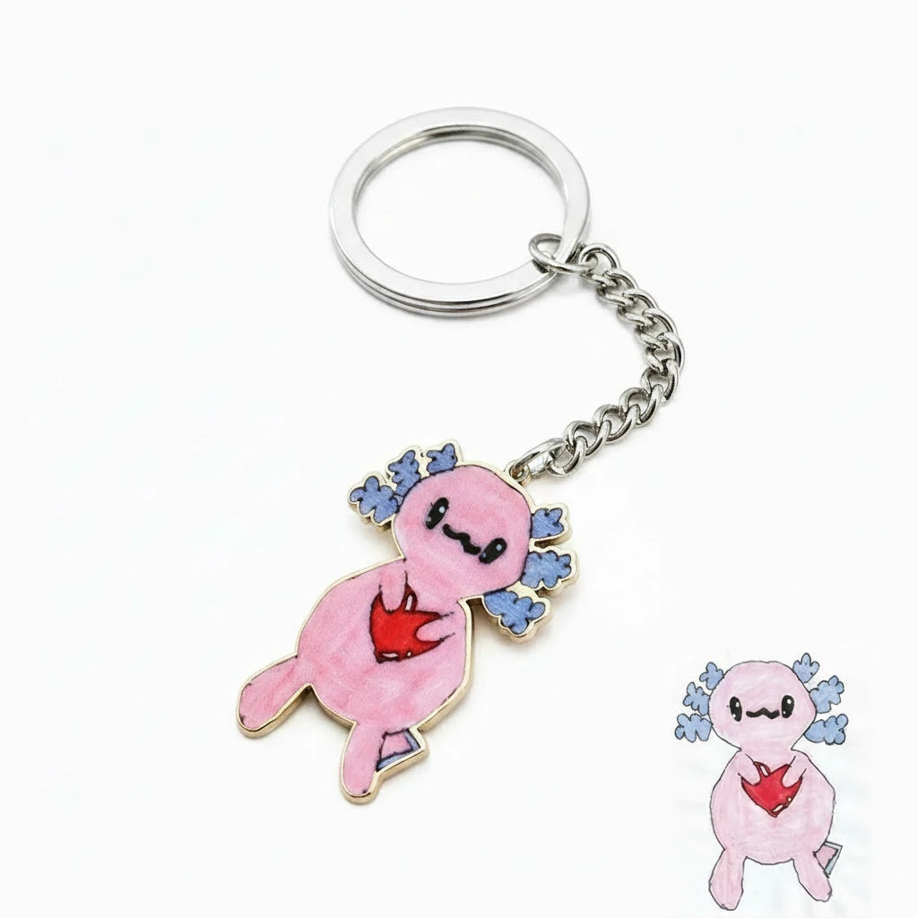 Customised Children’s Drawing Keychain