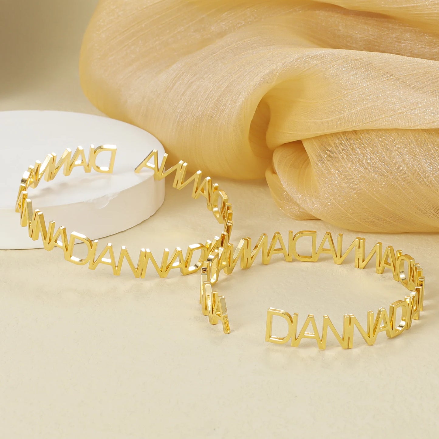 Looped Name Bangle