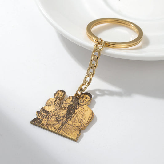 Family Portrait Keychain