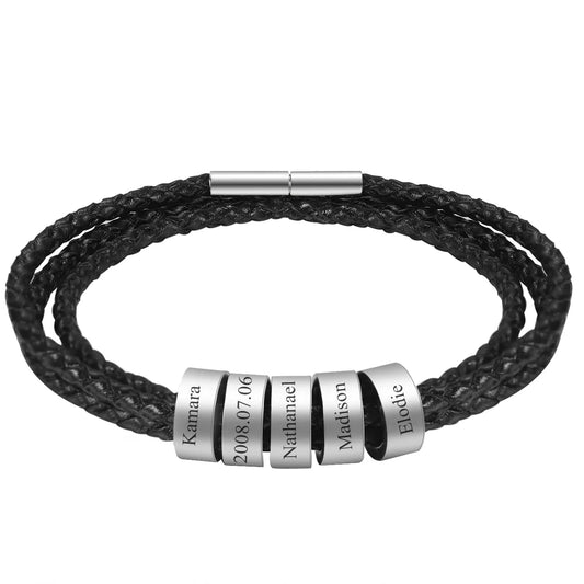 Trinity Rope Family Name Bracelet - MEN