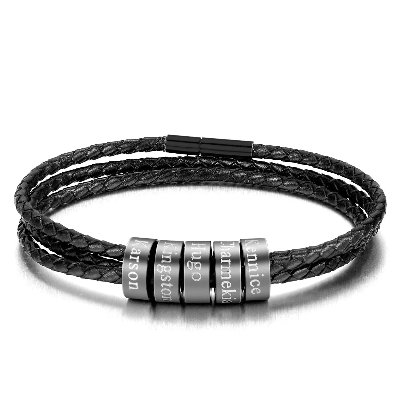 Trinity Rope Family Name Bracelet - MEN