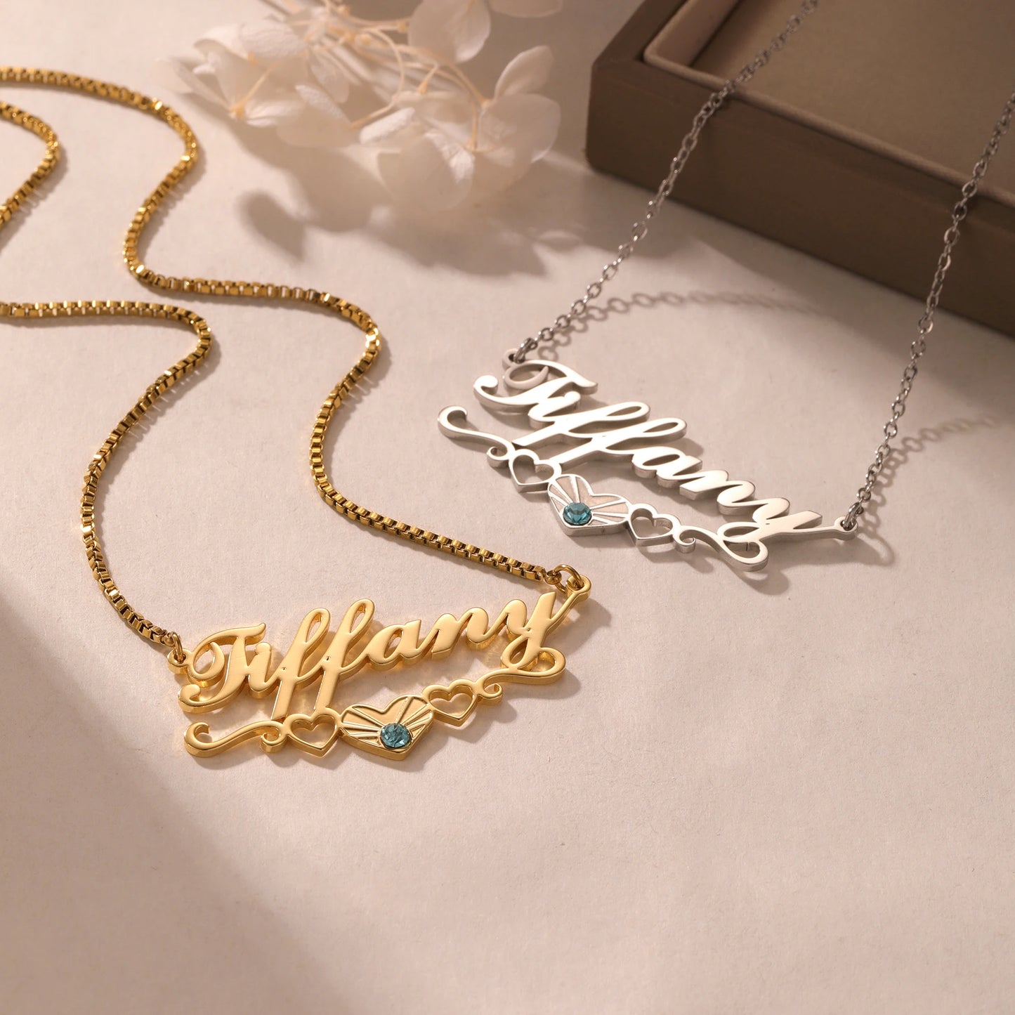 Arch of Love Birthstone Name Necklace