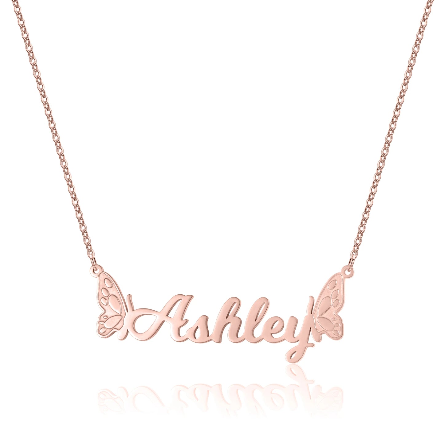 Butterfly Name Necklace